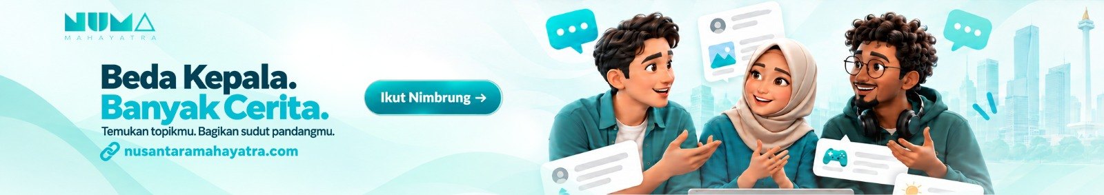 numa — Beda Kepala. Banyak Cerita. Ikut nimbrung di nusantaramahayatra.com